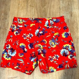 Gloria Vanderbilt Red Floral Women’s Shorts NWOT